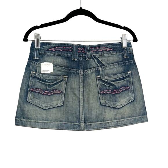 NWT Forever 21 Y2K Deadstock Denim Micro Skirt SMALL - Picture 2 of 6